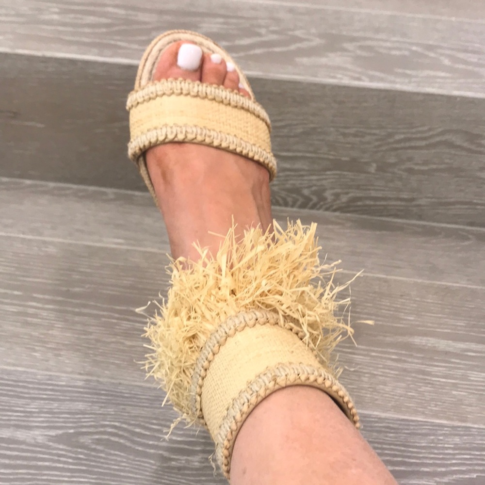 Perfect straw sandals for summer